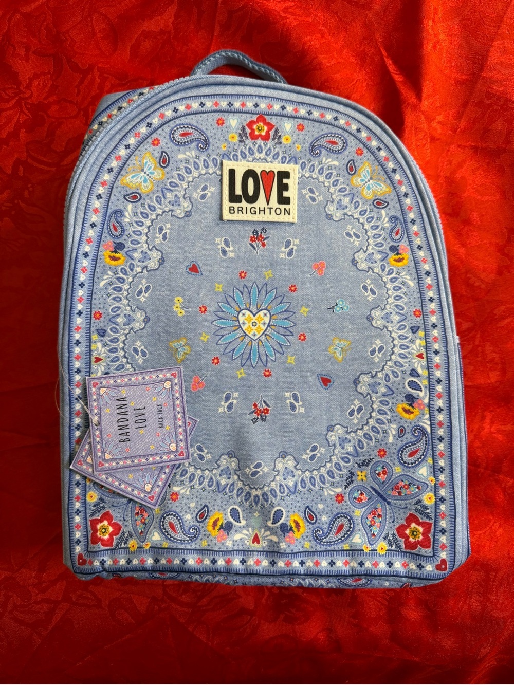 NWT, Brighton Blue Bandana-Print Women’s Backpack